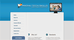 Desktop Screenshot of madhutechskills.com