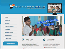 Tablet Screenshot of madhutechskills.com